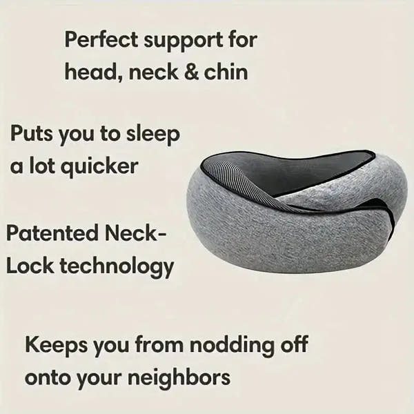 Memory Foam Travel Pillow